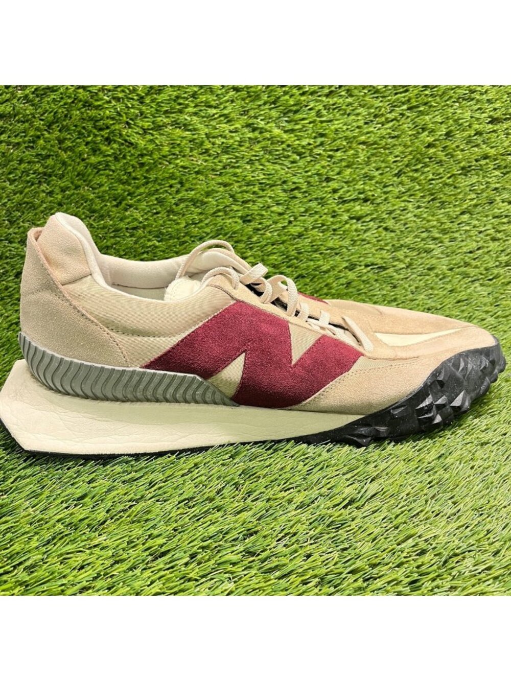 New Balance XC-72 Mens Size 16 Beige Burgundy Athletic Running Shoes Sneakers